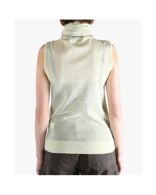 Kiko Kostadinov Green Kreiner Sleeveless Knitted Top