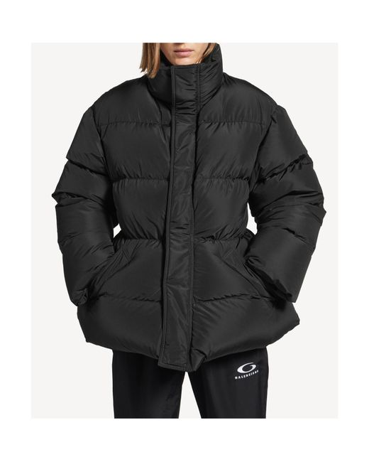 Balenciaga Black High-Neck Puffer Jacket