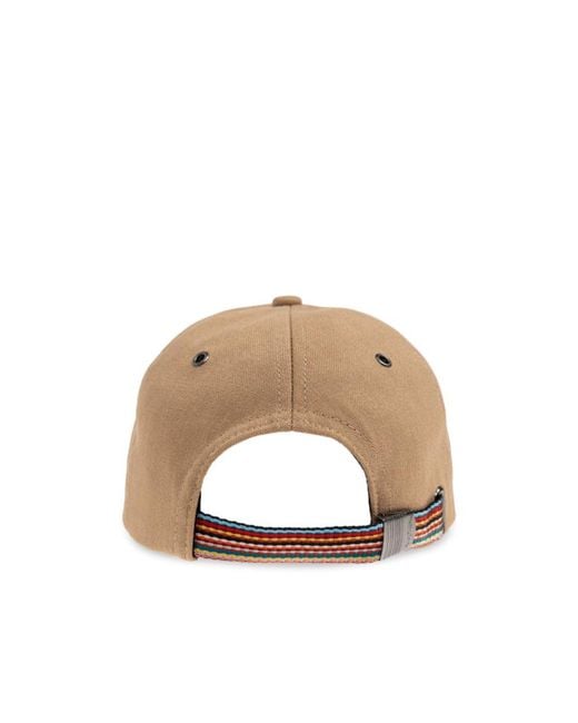 Paul Smith Natural Striped-Strap Baseball Cap for men