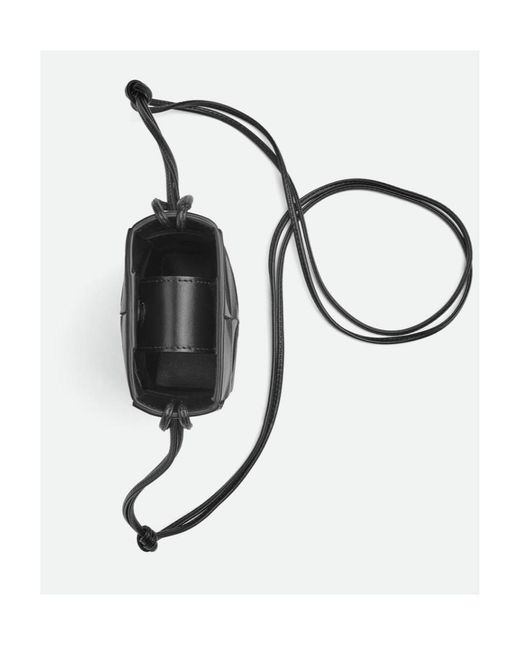 Bottega Veneta Black Woven Strap Phone Case