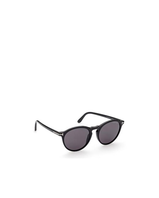 Tom Ford White Eyewear Round Frame Sunglasses for men