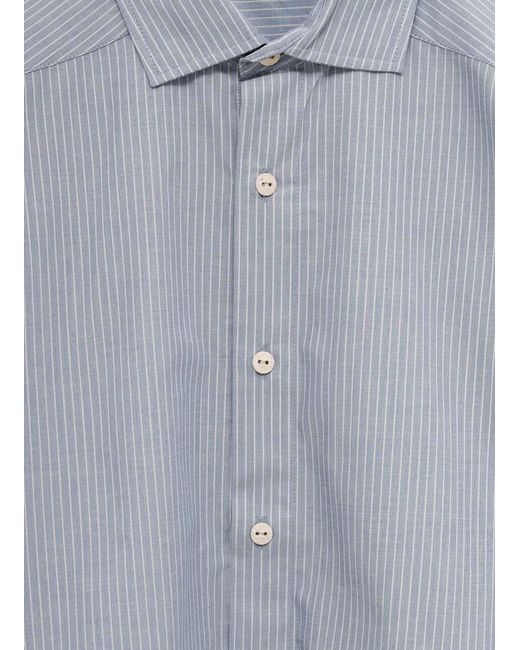 Baserange Blue Striped Shirt