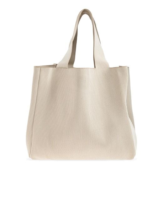 Samsøe & Samsøe Natural Samira Ribbed-Knit Shouder Bag