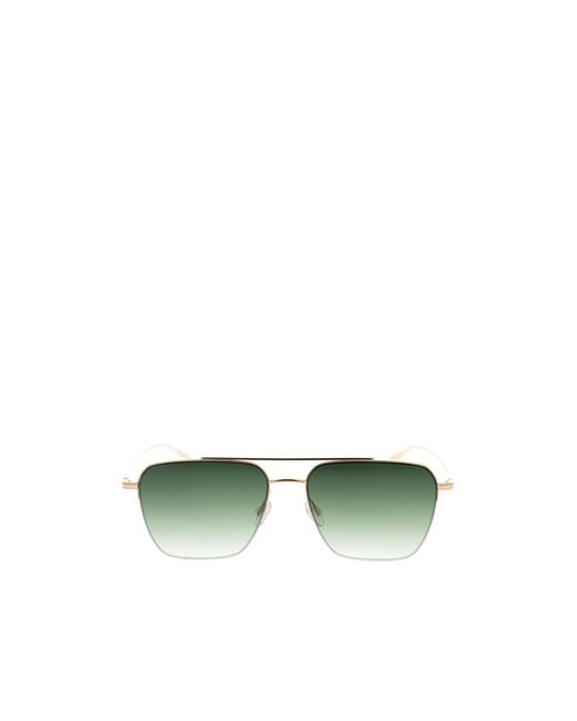 Barton Perreira Green Armstrong Aviator Frame Sunglasses for men