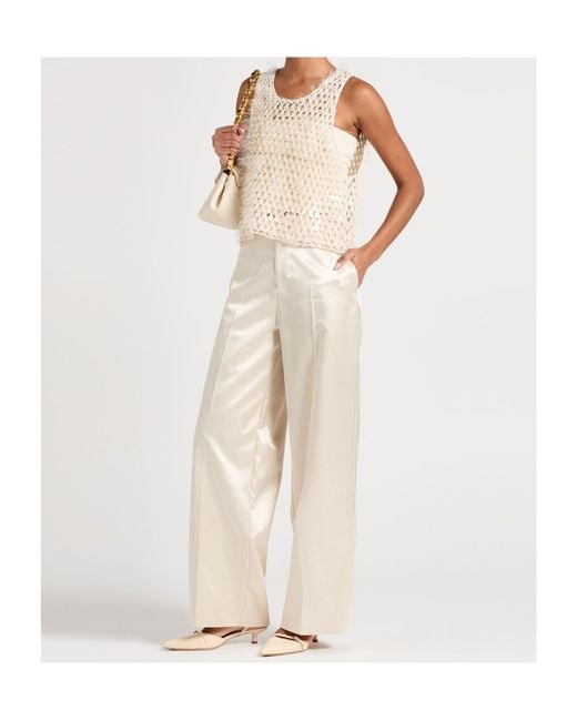 Brunello Cucinelli Natural Hollow Knitted Vest