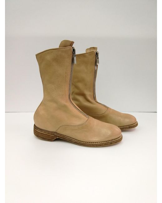 Guidi Brown 310 Front Zipper Boots