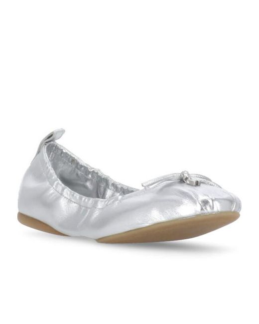 Hogan White H684 Ballet Flats