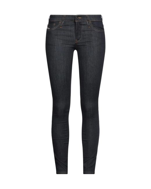 DIESEL Black Straight-Leg Jeans
