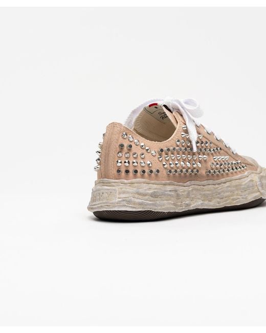 Maison Mihara Yasuhiro Pink Studded Low-Top Casual Shoes for men