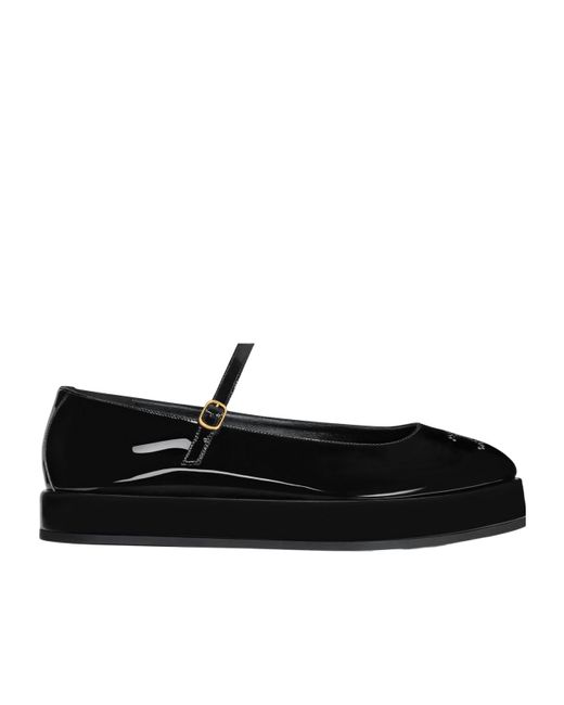 Céline Black Clara Wedge Mary-Jane Ballerina
