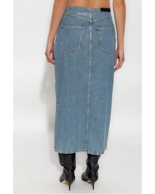 IRO Blue Denim Skirt