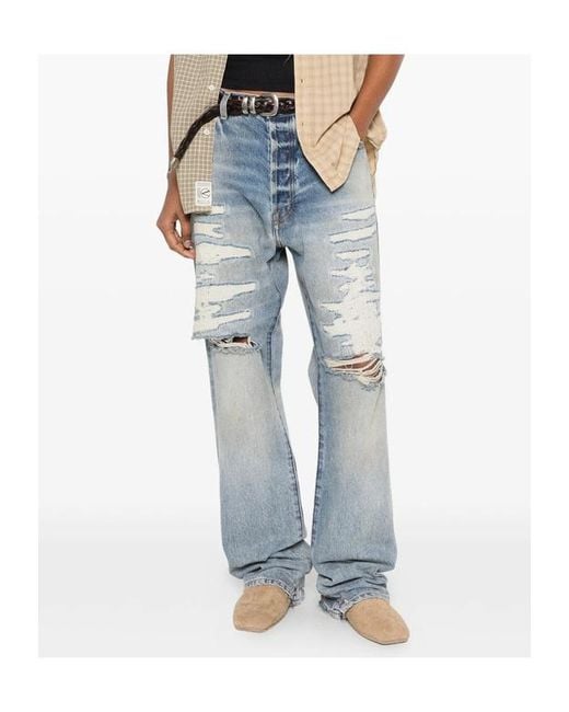 GALLERY DEPT. Blue Belt Loop Jeans for men
