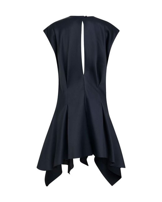 Khaite Blue Viscose Blend Merith Mini Dress