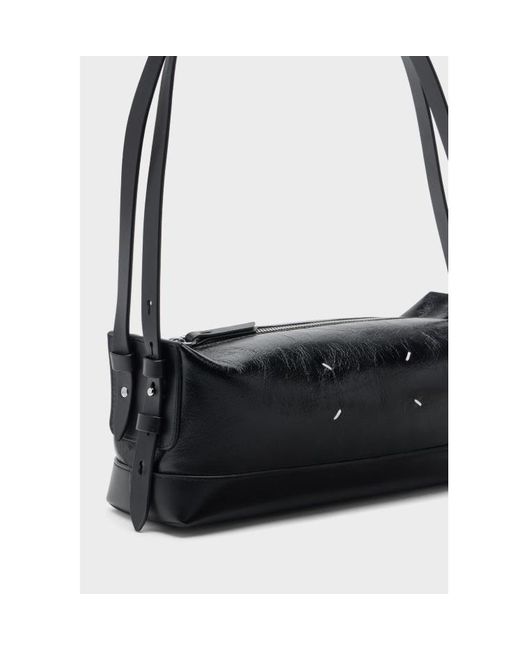 Maison Margiela Black Zipped Belt Shoulder Bag