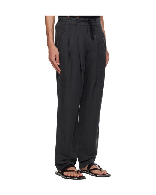 Isabel Marant Black Sirius Pants for men