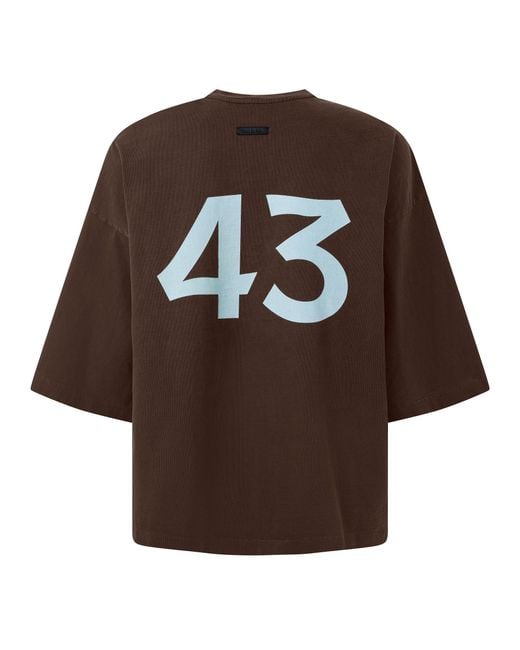 Fear Of God Brown Oversized T-Shirt for men