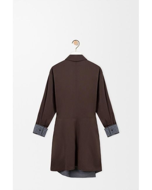 Loewe Brown Long Sleeve Dress