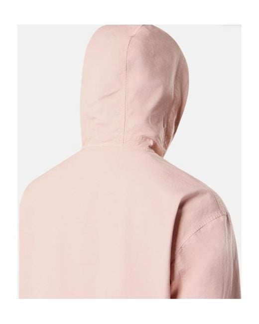 Stone Island Pink Comfort-Fit Hooded Overshirt With Zip Pockets for men