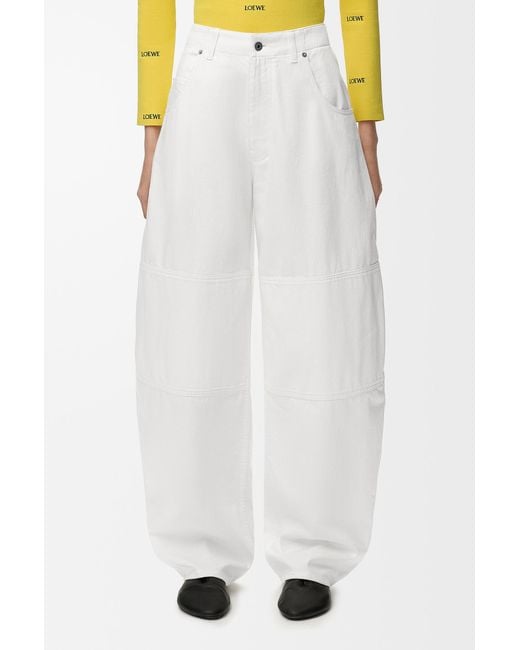 Loewe White Belt Loop Jeans