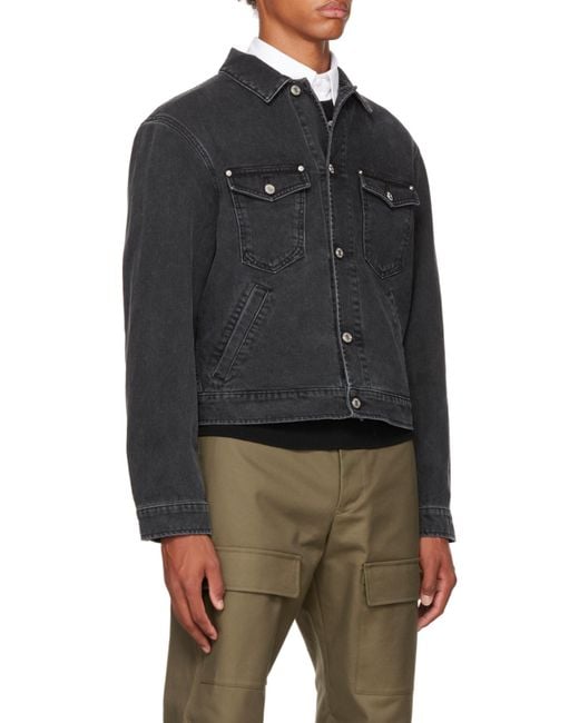 KENZO Gray Denim Jacket for men