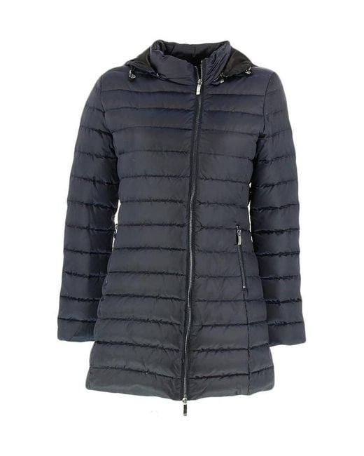 Armani Jeans Blue Quilted Down Jacket