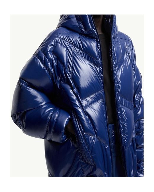 Moncler Blue Long-Sleeved Down Jacket for men