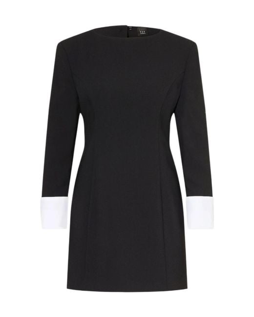 Marella Black Long-Sleeved Dress