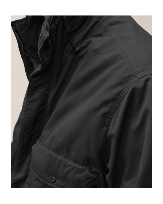 C P Company Black Goggles Multi-Pocket Jacket for men