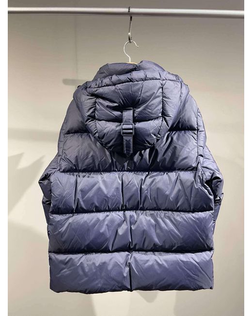 Burberry Blue Zippered Down Jacket