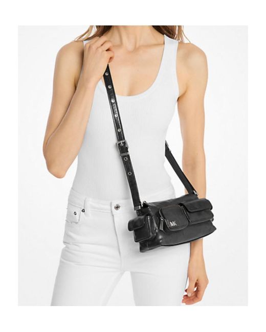 Michael Kors Black Small Dakota Convertible Crossbody Bag