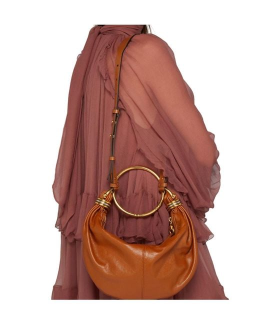 Chloé Brown Hobo Shoulder Bag