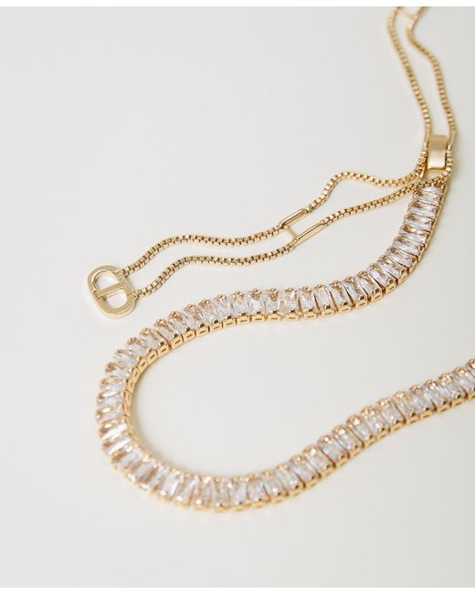 Twinset Metallic Ring Necklace