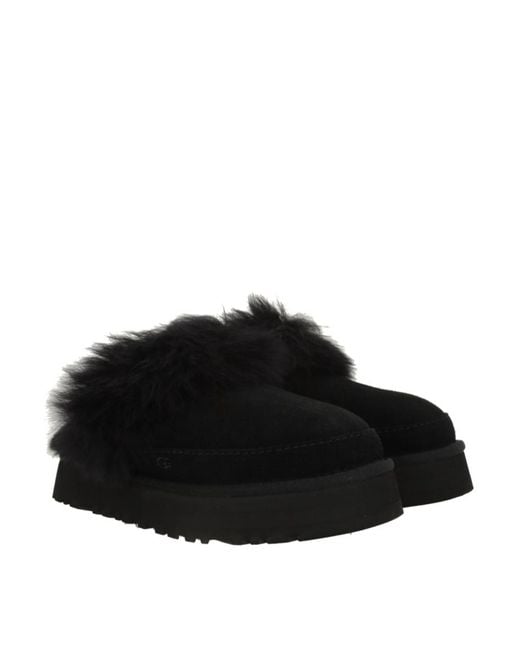 Ugg Black Disquette Chalet Slip-On Mules