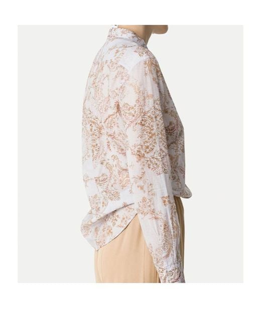 Forte_forte White Floral Print Voile Shirt