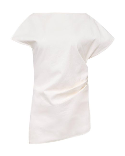 J.W. Anderson White Jw Anderson Lace Panelled Asymmetric Blouse