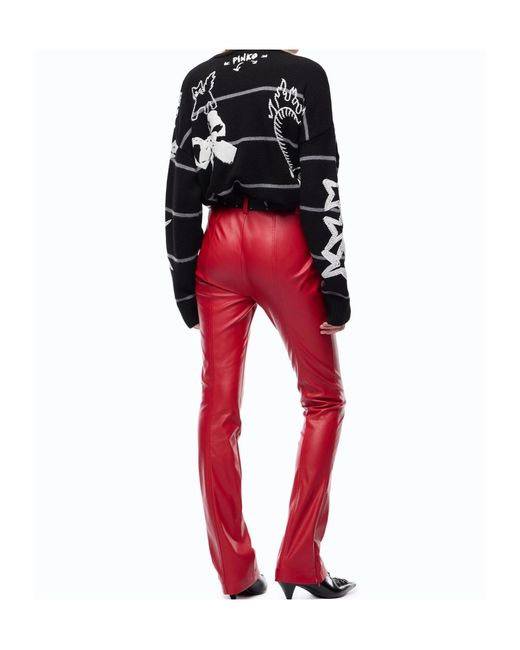Pinko High-Shine Flared Trousers