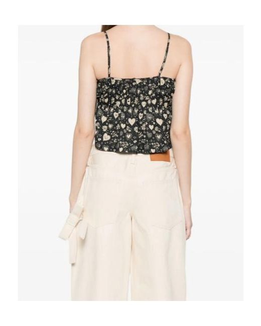 R13 Black Printed Vest
