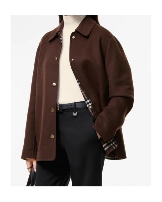 Burberry Brown Buttoned Jacket