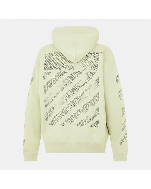 Off-White c/o Virgil Abloh White Scrib Diag Over-The-Head Hoodie for men