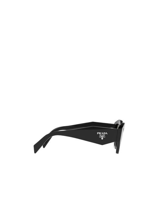 Prada White Eyewear Cat-Eye Frame Sunglasses