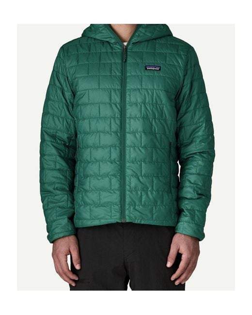 Patagonia Green Nano Quilt Hooded Jacket for men