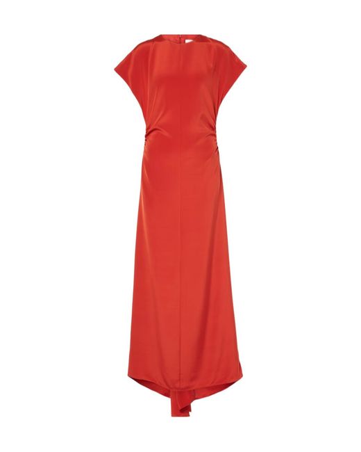 TOVE Red Neveah Silk-Blend Gown