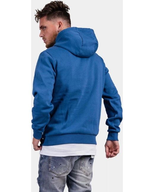 EA7 Blue Logo Hooded Sweater for men
