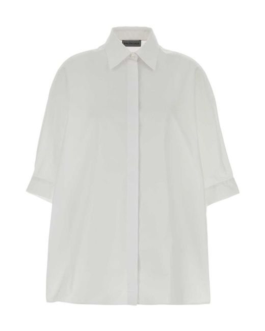 Balenciaga White Collared Shirt