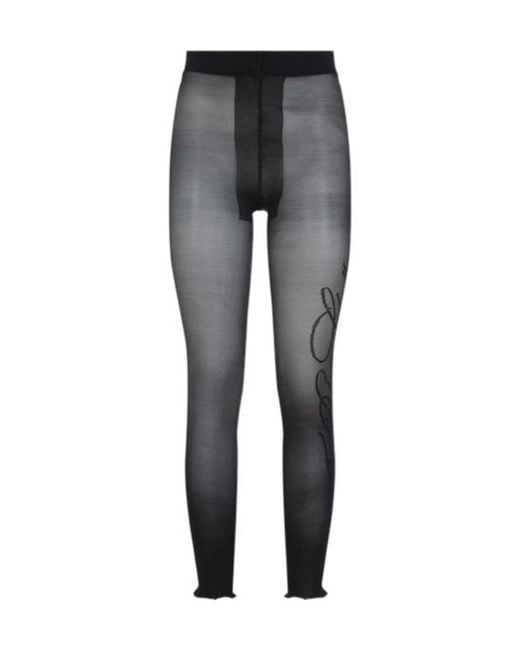 Jean Paul Gaultier Gray Logo Detail Pants