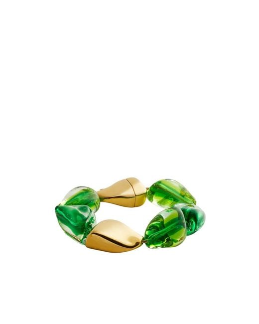 Bottega Veneta Green Prisma Bracelet