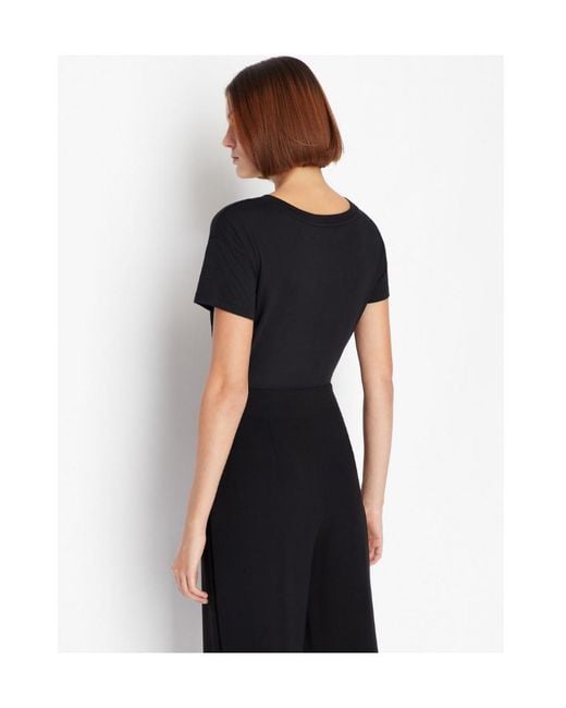 ARMANI EXCHANGE Black Logo T-Shirt
