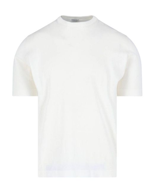 Caruso White Crew Neck T-Shirt for men