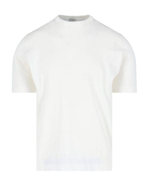 Caruso White Crew Neck T-Shirt for men