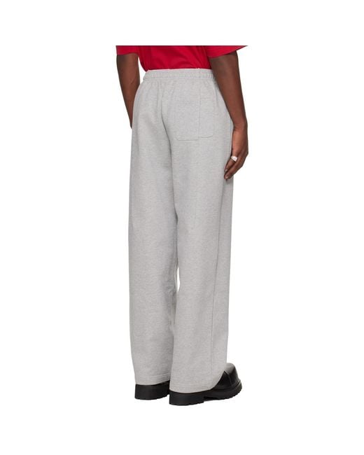 Vetements Gray French Terry Cloth Sweatpants for men